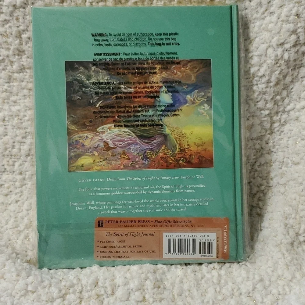 NWT! Josephine Wall Spirit Of Flight Journal (5 By 9) 192 Lined Pages